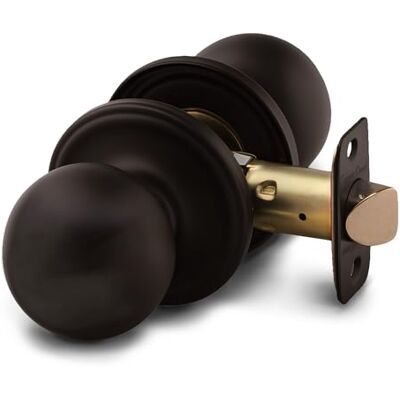 Copper Creek Passage Interior Door Knob – ANSI Grade-3 Certified, Modern Heavy Duty Handle, Easy Install and Reversible for Bedroom, Bathroom & Closets – Tuscan Bronze (1 Pack) Copper Creek Passage Interior Door Knob – ANSI Grade-3 Certified, Modern Heavy Duty Handle, Easy Install and Reversible for Bedroom, Bathroom & Closets – Tuscan Bronze (1 Pack)