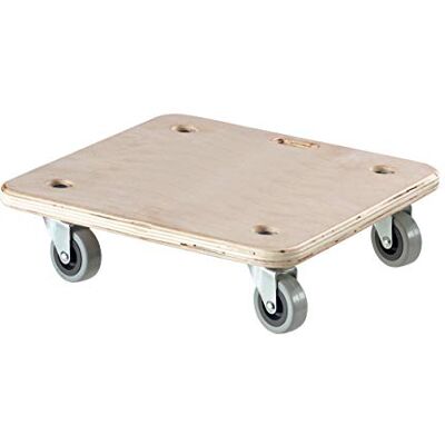 Dörner + Helmer Transportroller Stabiel Soft-Mini, 290mm x 290mm x 85mm, 200kg draagkracht, rubberen wielen, voor kratten Dörner + Helmer Transportroller Stabiel Soft-Mini, 290mm x 290mm x 85mm, 200kg draagkracht, rubberen wielen, voor kratten