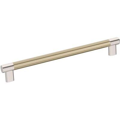 Amerock Cabinet Pull Polished Nickel/Golden Champagne 10-1/16 inch (256 mm) Center-to-Center Esquire 1 Pack Drawer Pull Drawer Handle Cabinet Hardware Amerock Cabinet Pull Polished Nickel/Golden Champagne 10-1/16 inch (256 mm) Center-to-Center Esquire 1 Pack Drawer Pull Drawer Handle Cabinet Hardware