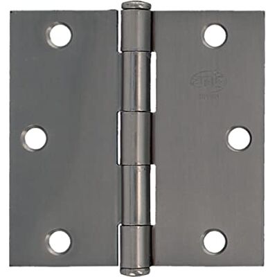 Amig Veiligheidsscharnier 101 x 101 x 2 mm (4'' x 4'') Rechte randen Platte afwerking Houdt toegangsdeuren stevig vast Gelakt messingkleurig staal Amig Veiligheidsscharnier 101 x 101 x 2 mm (4'' x 4'') Rechte randen Platte afwerking Houdt toegangsdeuren stevig vast Gelakt messingkleurig staal