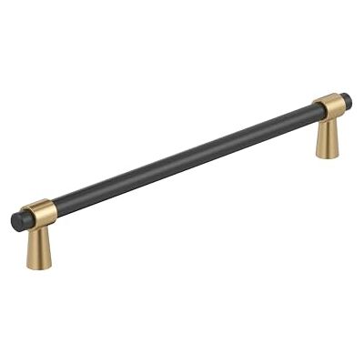 Amerock Mergence 10-1/16 inch (256 mm) Center-to-Center mat zwart/champagne bronzen kast trekken, BP36981FBCZ Amerock Mergence 10-1/16 inch (256 mm) Center-to-Center mat zwart/champagne bronzen kast trekken, BP36981FBCZ