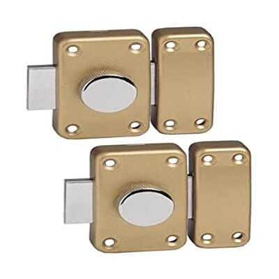 BRICARD 1211 Set van 2 eco Sloten met Knop 45 mm Half Opening 4 Sleutels BRICARD 1211 Set van 2 eco Sloten met Knop 45 mm Half Opening 4 Sleutels
