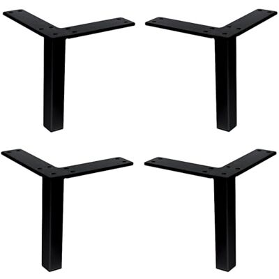 cyclingcolors 4 x meubelpoten 20 x 20 mm hoogte 126 mm van metaal universeel voor bank kast keuken badkamer zwart mat cyclingcolors 4 x meubelpoten 20 x 20 mm hoogte 126 mm van metaal universeel voor bank kast keuken badkamer zwart mat