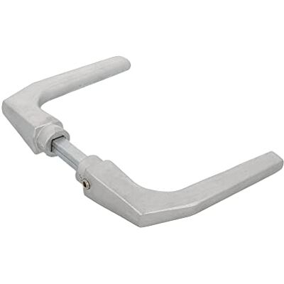 Amig Set deurkrukken zonder rozet van aluminium, matte zilverkleurige afwerking 104 x 56 mm Mod. 2114-8 mm vierkante stift Voor deuren van 35 tot 60 mm Amig Set deurkrukken zonder rozet van aluminium, matte zilverkleurige afwerking 104 x 56 mm Mod. 2114-8 mm vierkante stift Voor deuren van 35 tot 60 mm