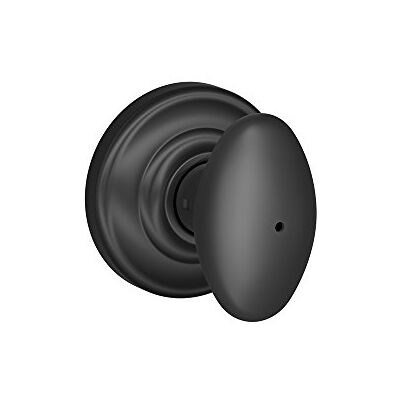 SCHLAGE Siena Privacy Knop, Andover Rose, Mat Zwart SCHLAGE Siena Privacy Knop, Andover Rose, Mat Zwart