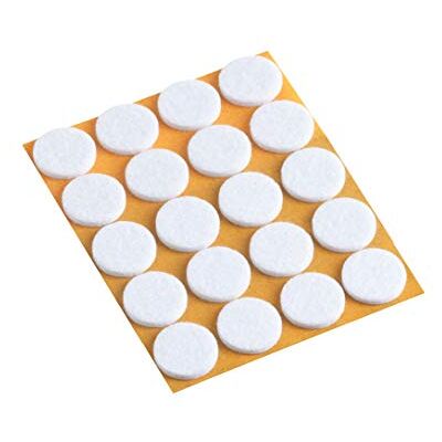 Metafranc Viltglijders zelfklevend effectieve bescherming van uw meubels en stoelen / meubelglijders set voor gevoelige vloeren / stoelglijders / vloerglijders Ø 35 mm (20 Stuk) wit Metafranc Viltglijders zelfklevend effectieve bescherming van uw meubels en stoelen / meubelglijders set voor gevoelige vloeren / stoelglijders / vloerglijders Ø 35 mm (20 Stuk) wit