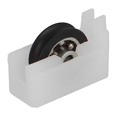 Amig Schuifraamrol Set van 2 stuks Afmeting 33 x 22 mm Nylon behuizing met kogellagers Ontworpen voor schuiframen Wit Mod. COR05 Amig Schuifraamrol Set van 2 stuks Afmeting 33 x 22 mm Nylon behuizing met kogellagers Ontworpen voor schuiframen Wit Mod. COR05