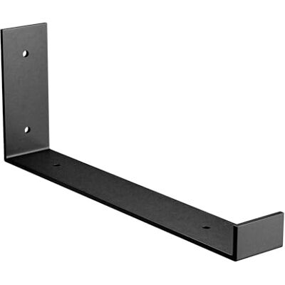 Amig L-beugel voor industriële schappen 103 x 261 x 40 mm Matzwart staal Wandplankbeugel Functioneel en robuust ontwerp Ideaal voor wandplanken Amig L-beugel voor industriële schappen 103 x 261 x 40 mm Matzwart staal Wandplankbeugel Functioneel en robuust ontwerp Ideaal voor wandplanken