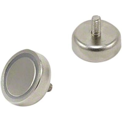 first4magnets N42 Neodymium Pot magneet met M4 bouten voor kunst, handwerk, modelproductie 20 mm diameter x 7 mm dik 15,8 kg trein first4magnets N42 Neodymium Pot magneet met M4 bouten voor kunst, handwerk, modelproductie 20 mm diameter x 7 mm dik 15,8 kg trein