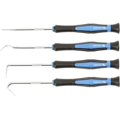 Högert Technik Haken met handvat 4 stuks Haak Set Steek- en Haakgereedschap Haakset Högert Technik Haken met handvat 4 stuks Haak Set Steek- en Haakgereedschap Haakset