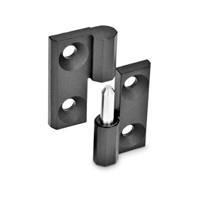 Ganter Normelemente Ophangbare scharnieren gegoten zink GN 337-ZD-50-50-A-1-SW 50 x 50 mm aanslag rechts Ganter Normelemente Ophangbare scharnieren gegoten zink GN 337-ZD-50-50-A-1-SW 50 x 50 mm aanslag rechts