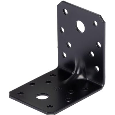 Alberts 329426 heavy duty hoekverbinder Sicke-verzinkt zwart plastic coating-70 x 70 x 55 mm, zwart Alberts 329426 heavy duty hoekverbinder Sicke-verzinkt zwart plastic coating-70 x 70 x 55 mm, zwart
