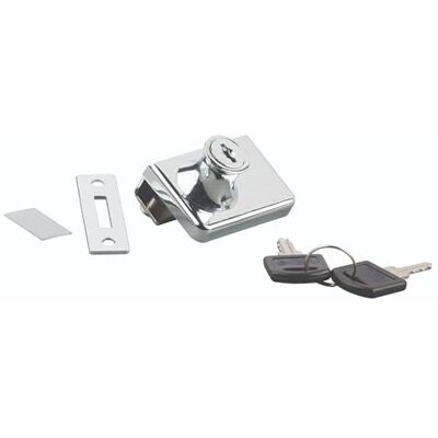 cyclingcolors 1 x glazen deurslot met cilinder voor glasdikte 4-8 mm met sleutel en aanslag voor meubels, kantoor, kast, chroom cyclingcolors 1 x glazen deurslot met cilinder voor glasdikte 4-8 mm met sleutel en aanslag voor meubels, kantoor, kast, chroom
