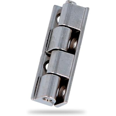 Amig Kastscharnier, Zamak, geplateerd, 40 x 9 mm, afneembaar, duurzaam en slijtvast materiaal, eenvoudig te installeren Amig Kastscharnier, Zamak, geplateerd, 40 x 9 mm, afneembaar, duurzaam en slijtvast materiaal, eenvoudig te installeren