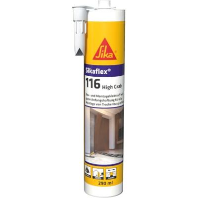 SIKA – Montagelijm – flex 116 High Grab wit – goede initiële hechting – geschikt voor bouwgebruikelijke materialen – oplosmiddelvrij – 300 ml SIKA – Montagelijm – flex 116 High Grab wit – goede initiële hechting – geschikt voor bouwgebruikelijke materialen – oplosmiddelvrij – 300 ml