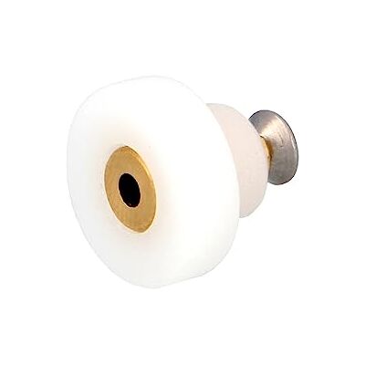 Amig Douchedeurlager Set van 2 stuks Ø 19 mm Voor schuifdeuren van badkamerdouches Wit nylon Amig Douchedeurlager Set van 2 stuks Ø 19 mm Voor schuifdeuren van badkamerdouches Wit nylon