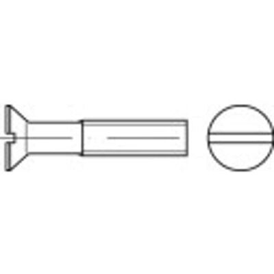 TOOLCRAFT 134150 Verzonken schroeven M2 5 mm Sleuf DIN 963 Staal Galvanisch verzinkt 200 stuk(s) TOOLCRAFT 134150 Verzonken schroeven M2 5 mm Sleuf DIN 963 Staal Galvanisch verzinkt 200 stuk(s)