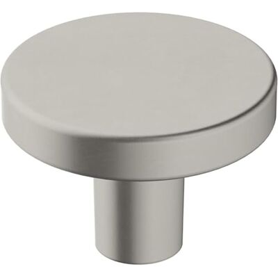 Amerock Kastknop Satijn Nikkel 1-3/8 inch (35 mm) Diameter Versa 1 Pack Ladeknop Kast Hardware Amerock Kastknop Satijn Nikkel 1-3/8 inch (35 mm) Diameter Versa 1 Pack Ladeknop Kast Hardware