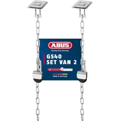 ABUS roosterbeveiliging GS40 beveiliging voor kelderroosters en kunststof lichtschachten met variabele ketting veiligheidsniveau 6-03600 set van 1 ABUS roosterbeveiliging GS40 beveiliging voor kelderroosters en kunststof lichtschachten met variabele ketting veiligheidsniveau 6-03600 set van 1