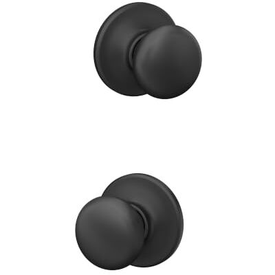 SCHLAGE F10 PLY 622 COH Plymouth deurknop met Cohen Trim, Hall & Closet Passage Lock, mat zwart SCHLAGE F10 PLY 622 COH Plymouth deurknop met Cohen Trim, Hall & Closet Passage Lock, mat zwart