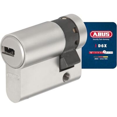 ABUS profielcilinder D6XNP 10/30 met 5 sleutels en codekaart halve cilinder voor deursloten van garages, schakelkasten en andere toepassingen ABUS profielcilinder D6XNP 10/30 met 5 sleutels en codekaart halve cilinder voor deursloten van garages, schakelkasten en andere toepassingen