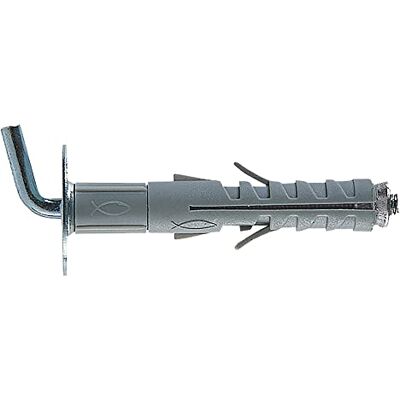fischer , pluggen SB 12/L8 met afstandhouders en haken (50 stuks), universeel voor de bevestiging van lampen, spiegels, meubels aan wand en beton fischer , pluggen SB 12/L8 met afstandhouders en haken (50 stuks), universeel voor de bevestiging van lampen, spiegels, meubels aan wand en beton