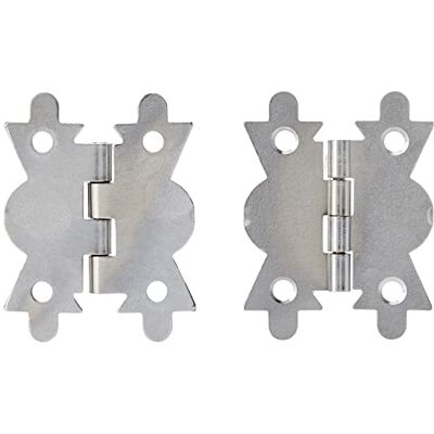 Merriway BH06197 (4 stuks) Vlinderscharnier Verchroomd 50mm Pack van 4 Stuks Merriway BH06197 (4 stuks) Vlinderscharnier Verchroomd 50mm Pack van 4 Stuks
