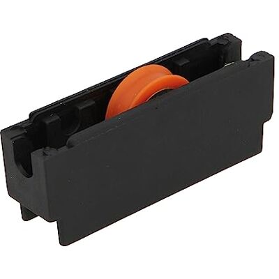 Amig Schuifraamrol Set van 2 stuks Afmeting 65 x 26 mm Nylon behuizing met kogellagers Ontworpen voor schuiframen Zwart Mod. COR08 Amig Schuifraamrol Set van 2 stuks Afmeting 65 x 26 mm Nylon behuizing met kogellagers Ontworpen voor schuiframen Zwart Mod. COR08
