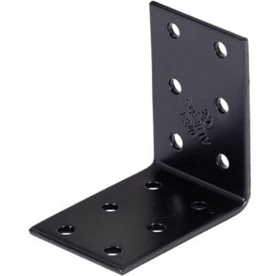 Alberts 329457 gatenplaathoek zwart kunststof gecoat 60 x 60 x 40 mm Alberts 329457 gatenplaathoek zwart kunststof gecoat 60 x 60 x 40 mm