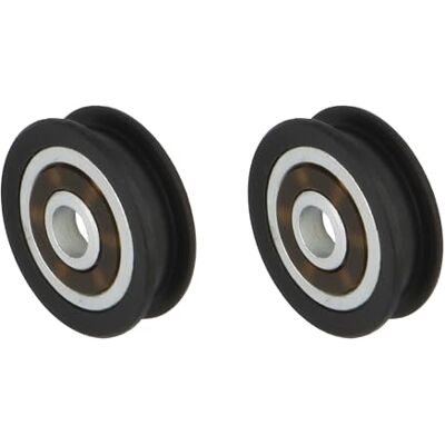 Amig Lagers voor horren Set van 2 stuks Ø 21 mm Kogellager met geleidingsgroef Voor montage in schuifbare horramen Zwart polyamide Amig Lagers voor horren Set van 2 stuks Ø 21 mm Kogellager met geleidingsgroef Voor montage in schuifbare horramen Zwart polyamide