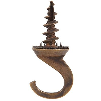 Hillman The Group 122414 Antieke messing boorhaak plafondhanger, 1-Pack Hillman The Group 122414 Antieke messing boorhaak plafondhanger, 1-Pack