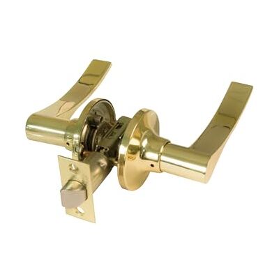 Amig Binnendeurklinkset met slot Deurrozet voor houten deuren 35-45 mm 60/70 mm deurslot Klink met rozet Verstelbaar en omkeerbaar Messingkleur Zamak Mod. 711 Amig Binnendeurklinkset met slot Deurrozet voor houten deuren 35-45 mm 60/70 mm deurslot Klink met rozet Verstelbaar en omkeerbaar Messingkleur Zamak Mod. 711