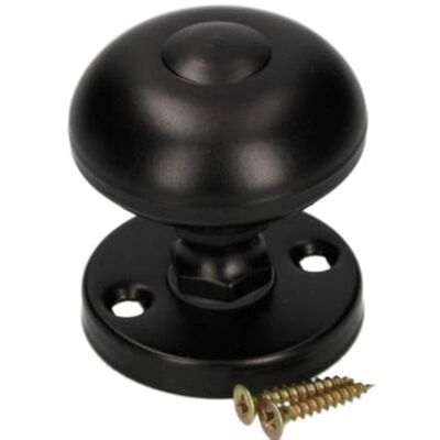 KOTARBAU - Zwarte poedercoated 55mm Deurknop voor deuren en poorten KOTARBAU - Zwarte poedercoated 55mm Deurknop voor deuren en poorten