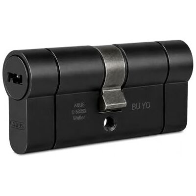 ABUS Deurcilinder D66PS zwart met ontgrendelingsfunctie en Pre-Snap-eigenschap, 40 x 40 mm, 5 omkeerbare sleutels inbegrepen ABUS Deurcilinder D66PS zwart met ontgrendelingsfunctie en Pre-Snap-eigenschap, 40 x 40 mm, 5 omkeerbare sleutels inbegrepen