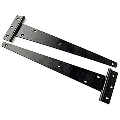 Merriway BH01989 Light Duty Strap Tee Scharnier 300mm (12 inch) -Zwart Japanned Pack van 2 300 mm, Set van 2 stuks Merriway BH01989 Light Duty Strap Tee Scharnier 300mm (12 inch) -Zwart Japanned Pack van 2 300 mm, Set van 2 stuks