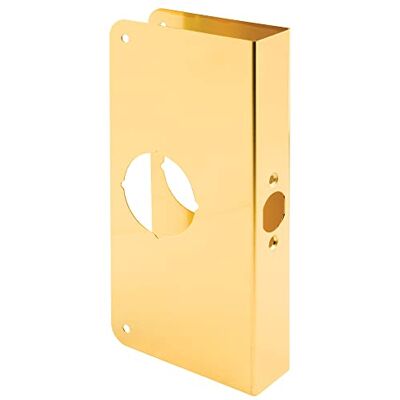 Defender Security U 9547 Niet-verzonken deurversterker 1-3/8-inch dik bij 2-3/8-inch backset 2-1/8-inch boring, messing Defender Security U 9547 Niet-verzonken deurversterker 1-3/8-inch dik bij 2-3/8-inch backset 2-1/8-inch boring, messing