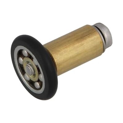 Amig Douchedeurlager Set van 2 stuks Ø 20/17 mm Voorlager en M4x25 schroef Voor schuifdeuren van badkamerdouches Zwart polyamide Amig Douchedeurlager Set van 2 stuks Ø 20/17 mm Voorlager en M4x25 schroef Voor schuifdeuren van badkamerdouches Zwart polyamide