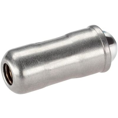 HALDER 10 stuks verende drukstukken, gladde uitvoering, lang, met band en kogel d1 = 6 mm 22080.1106 HALDER 10 stuks verende drukstukken, gladde uitvoering, lang, met band en kogel d1 = 6 mm 22080.1106