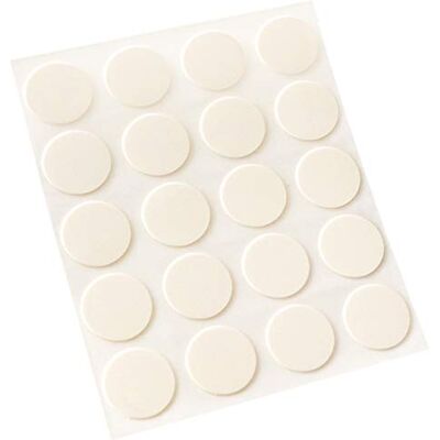 ADSAMM - 20x ultradun - Crème - Ø13mm - Zelfklevende gatafdekking ADSAMM - 20x ultradun - Crème - Ø13mm - Zelfklevende gatafdekking