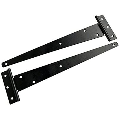 Merriway Bulk Hardware BH01986 lichtgewicht T-scharnier 150 mm, zwart gelakt (verpakking à 2), wit, stuks Merriway Bulk Hardware BH01986 lichtgewicht T-scharnier 150 mm, zwart gelakt (verpakking à 2), wit, stuks