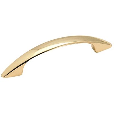 Amerock BP34163 Allison Waarde 3in (76mm) CTC Pull Gepolijst Messing Amerock BP34163 Allison Waarde 3in (76mm) CTC Pull Gepolijst Messing