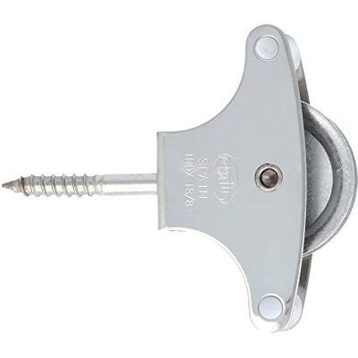 Amig Waslijnkatrol Katrol met metalen schijf Mod.21 Stevig en duurzaam 40 mm RVS 18/8 Zilverkleurig Amig Waslijnkatrol Katrol met metalen schijf Mod.21 Stevig en duurzaam 40 mm RVS 18/8 Zilverkleurig