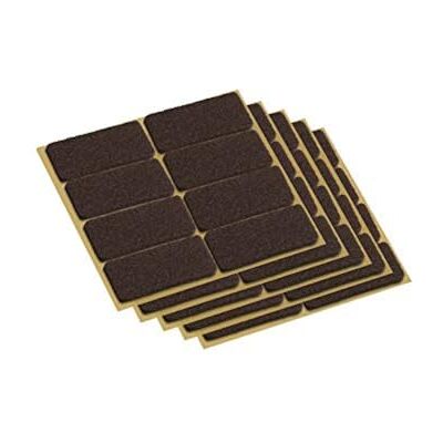 Metafranc Viltglijders zelfklevend effectieve bescherming van uw meubels en stoelen / meubelglijders set voor gevoelige vloeren / stoelglijders / vloerglijders 22 x 36 mm (40 Stuk) bruin Metafranc Viltglijders zelfklevend effectieve bescherming van uw meubels en stoelen / meubelglijders set voor gevoelige vloeren / stoelglijders / vloerglijders 22 x 36 mm (40 Stuk) bruin