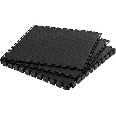 VEVOR Garagevloertegels in elkaar grijpend, set van 8 stuks, 51,3 x 51,3 x 0,5 cm in elkaar grijpende modulaire garagevloertegels, diamantplaat, antislip PVC-matten voor werkplaats, magazijn VEVOR Garagevloertegels in elkaar grijpend, set van 8 stuks, 51,3 x 51,3 x 0,5 cm in elkaar grijpende modulaire garagevloertegels, diamantplaat, antislip PVC-matten voor werkplaats, magazijn