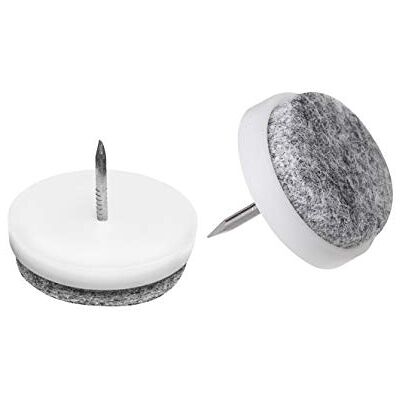 Metafranc viltglijders met nagel effectieve bescherming van uw meubels en stoelen / meubelglijderset voor gevoelige vloeren / stoelglijders / vloerglijders wit Ø 20 mm (20 Stuk) wit Metafranc viltglijders met nagel effectieve bescherming van uw meubels en stoelen / meubelglijderset voor gevoelige vloeren / stoelglijders / vloerglijders wit Ø 20 mm (20 Stuk) wit