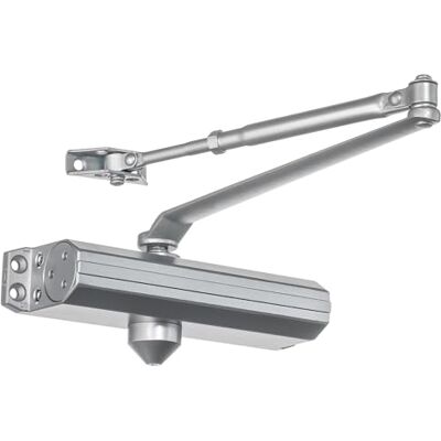 Dynasty Hardware 1636-ALUM Rang 1 Deurdranger, Grootte 3-6, Gespoten Aluminium Dynasty Hardware 1636-ALUM Rang 1 Deurdranger, Grootte 3-6, Gespoten Aluminium