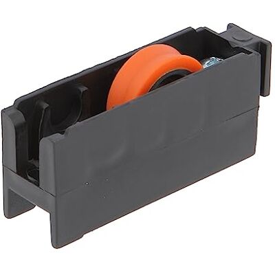 Amig Schuifraamrol Set van 2 stuks Afmeting 56 x 23 mm Nylon behuizing met kogellagers Ontworpen voor schuiframen Zwart Mod. COR11 Amig Schuifraamrol Set van 2 stuks Afmeting 56 x 23 mm Nylon behuizing met kogellagers Ontworpen voor schuiframen Zwart Mod. COR11