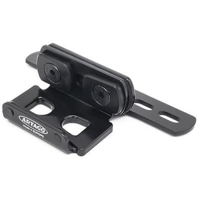 Artago K404 Transportbeugel voor 30x10 & 30x14 Schijfremslot Afneembare Voetsteunen met Verticale Bouten Zwart Staal met Anti-Vibratie Silentblocks Artago K404 Transportbeugel voor 30x10 & 30x14 Schijfremslot Afneembare Voetsteunen met Verticale Bouten Zwart Staal met Anti-Vibratie Silentblocks