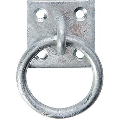 MERRIWAY - Bh01960 - Grijs - plaat 50x50 mm - ring op plaat MERRIWAY - Bh01960 - Grijs - plaat 50x50 mm - ring op plaat