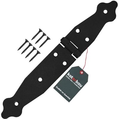 KOTARBAU ® Ladenband, deurbanden, 100 x 150 x 35 mm, van gepoedercoat staal, deurscharnier, deurband, zwart, scharnieren, inklapbaar, raamscharnier, houten deur, tuinpoort, scharnier, kistband KOTARBAU ® Ladenband, deurbanden, 100 x 150 x 35 mm, van gepoedercoat staal, deurscharnier, deurband, zwart, scharnieren, inklapbaar, raamscharnier, houten deur, tuinpoort, scharnier, kistband